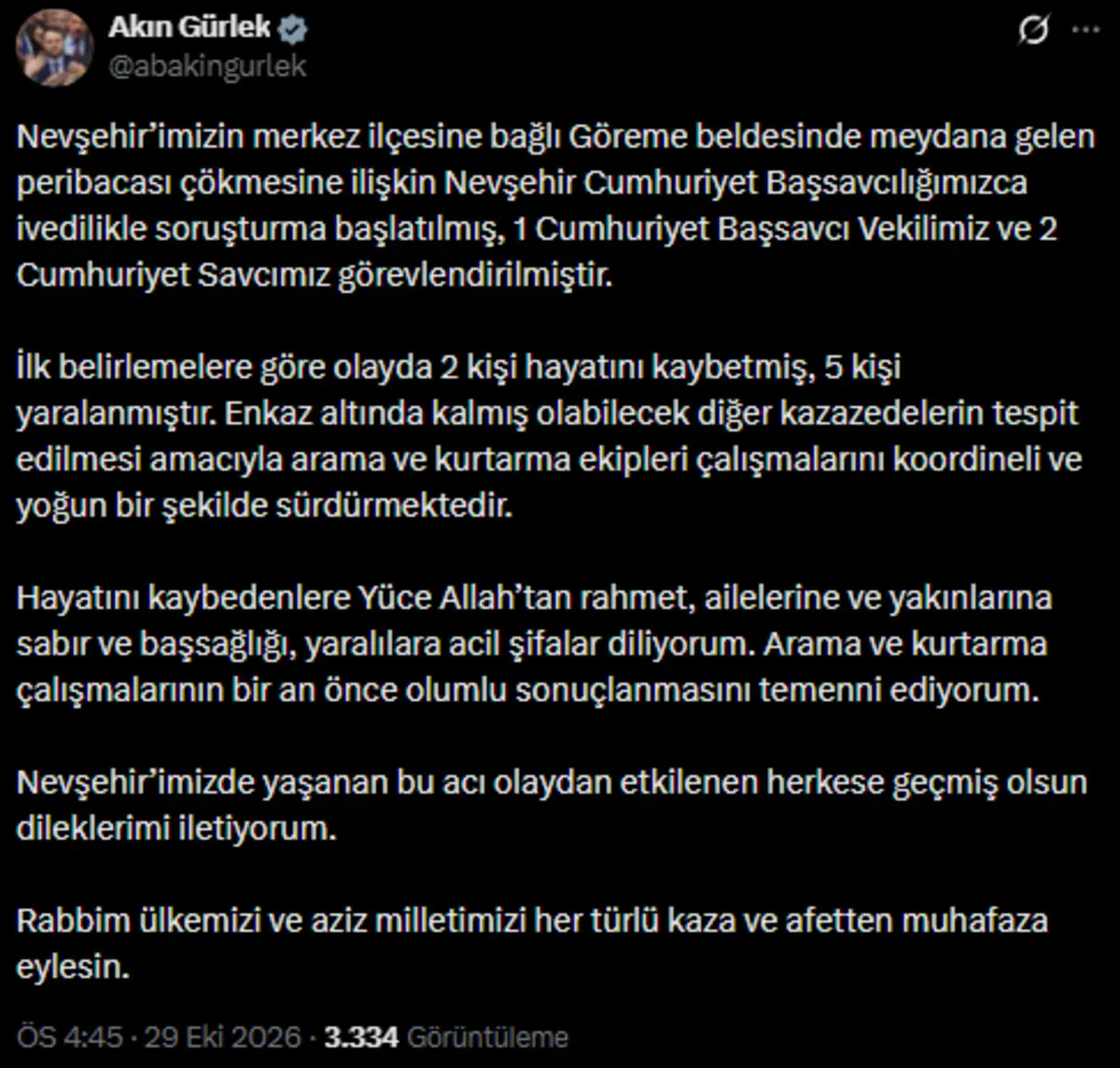 Kapadokya'daki Faciada Hayatını Kaybedenlerin Isimleri Belli Oldu Kahreden Detay (1)