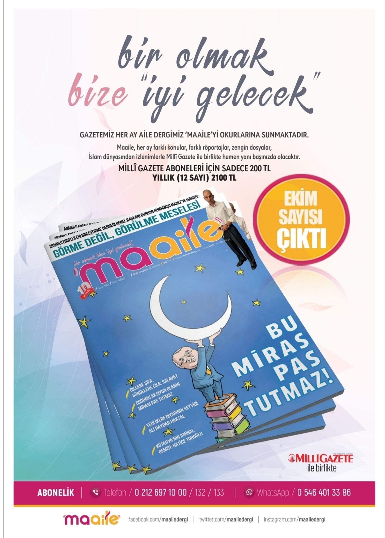 Maaile Dergisi Ekim 2026 Sayisi