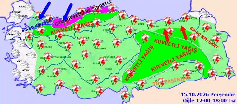 Meteoroloji Den Saganak Uyarisi-22