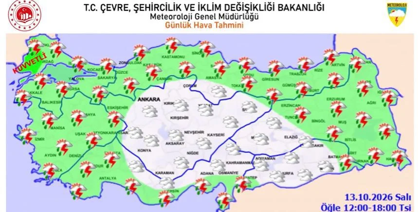 Meteoroloji Den Yagis Uyarisi 60 Dan Fazla Ilde Gok Gurultulu Saganak Bekleniyor