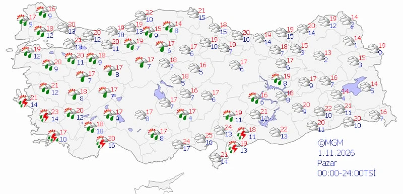 Meteoroloji Saat Vererek Uyardı 7 Bölgeye Sağanak Uyarısı (5)