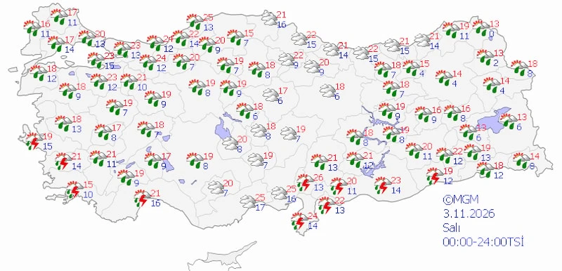 Meteoroloji Saat Vererek Uyardı 7 Bölgeye Sağanak Uyarısı (6)