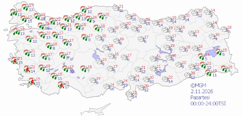 Meteoroloji Saat Vererek Uyardı 7 Bölgeye Sağanak Uyarısı (7)