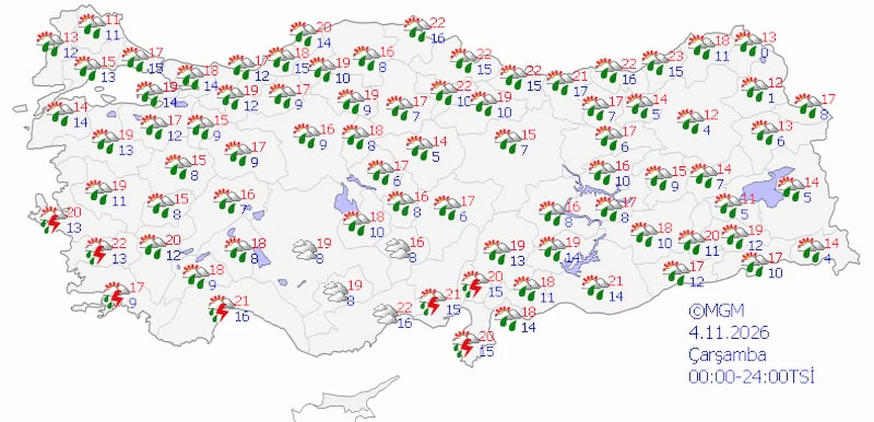Meteoroloji Saat Vererek Uyardı 7 Bölgeye Sağanak Uyarısı (8)