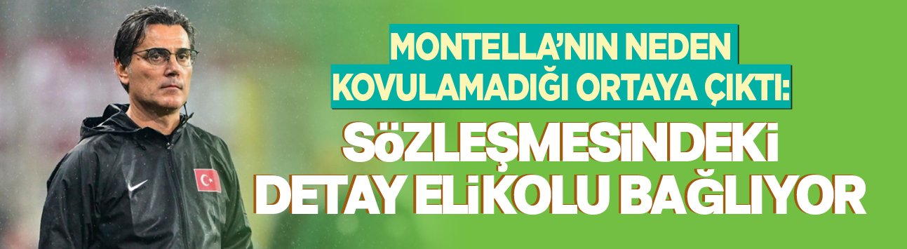 Montella'nın neden kovulamadığı ortaya çıktı: Sözleşmesindeki detay eli kolu bağlıyor