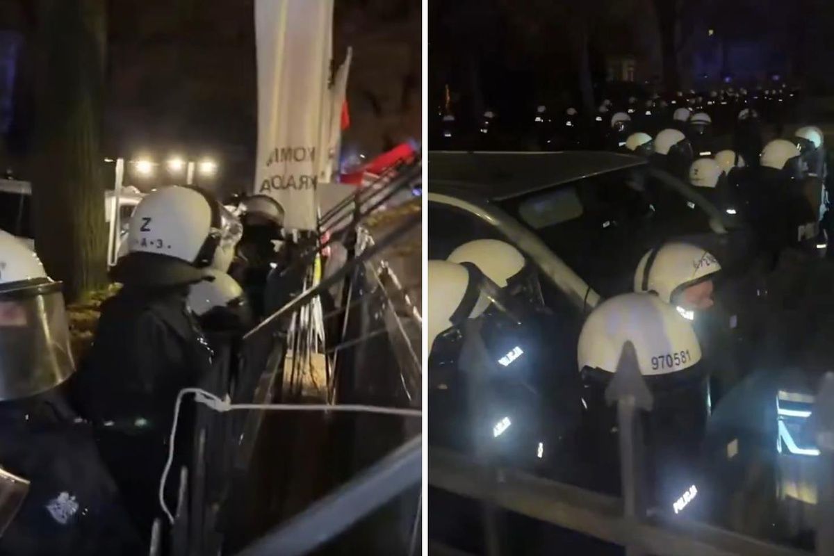 Polonya'da Karıştı Polis Anayasa Mahkemesi'ni Bastı (1)