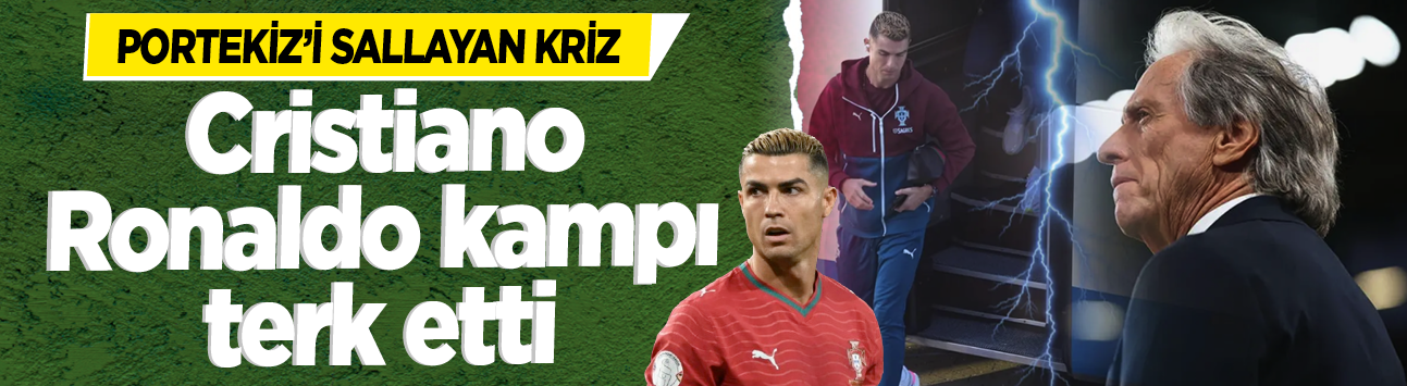 Portekiz'i sallayan kriz: Cristiano Ronaldo kampı terk etti