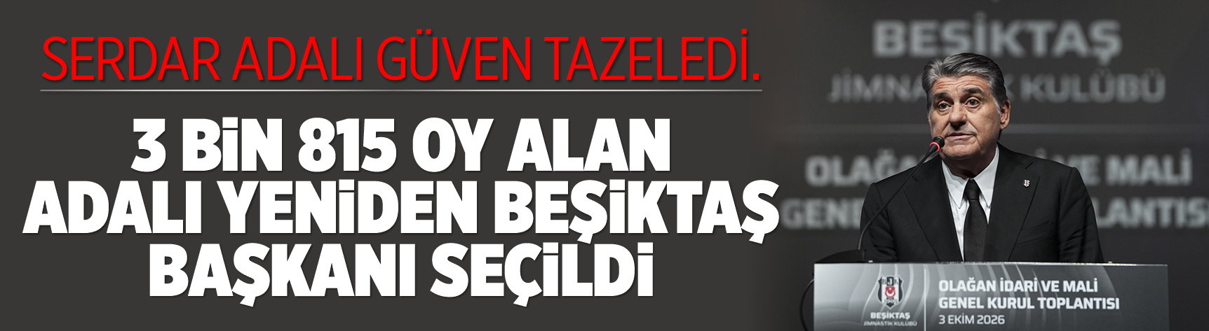 Beşiktaş'ta sandıktan Adalı çıktı: "Üstüne para verip oyuncu gönderme devri bitti!"