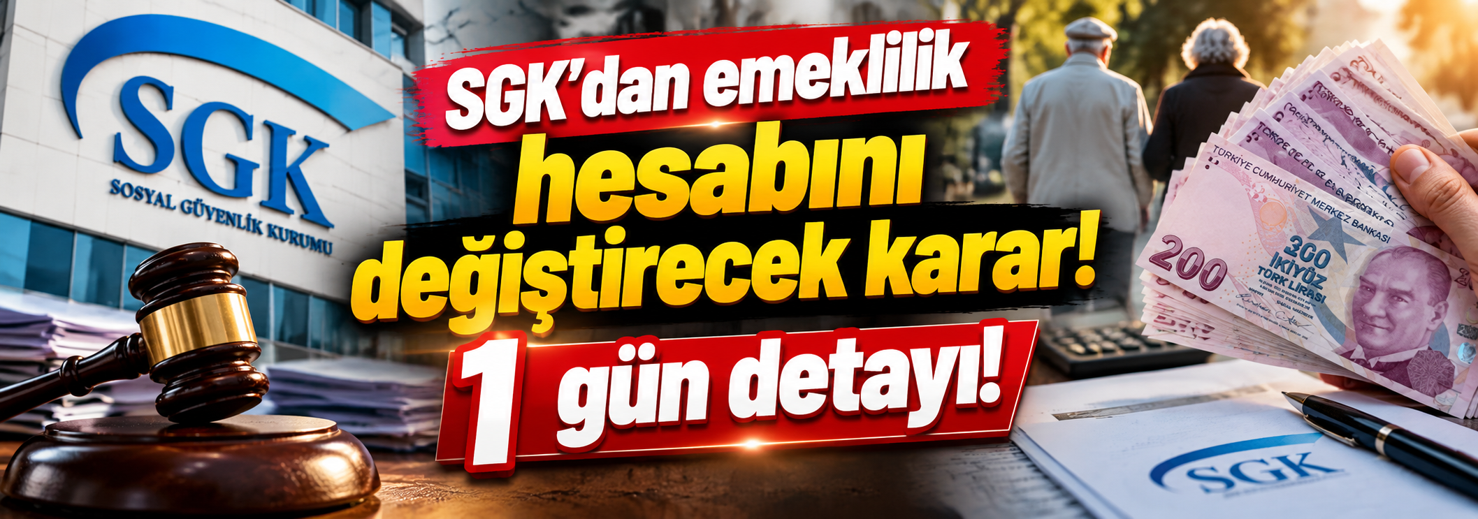 SGK'dan emeklilik hesabını değiştirecek karar! 1 gün detayı