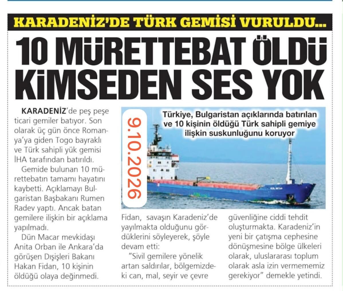 Suudi Arabistan Için Asker Göndermeyi Düşünenler, Karadeniz’de Vurulan Gemilerimizi Görmüyor Mu