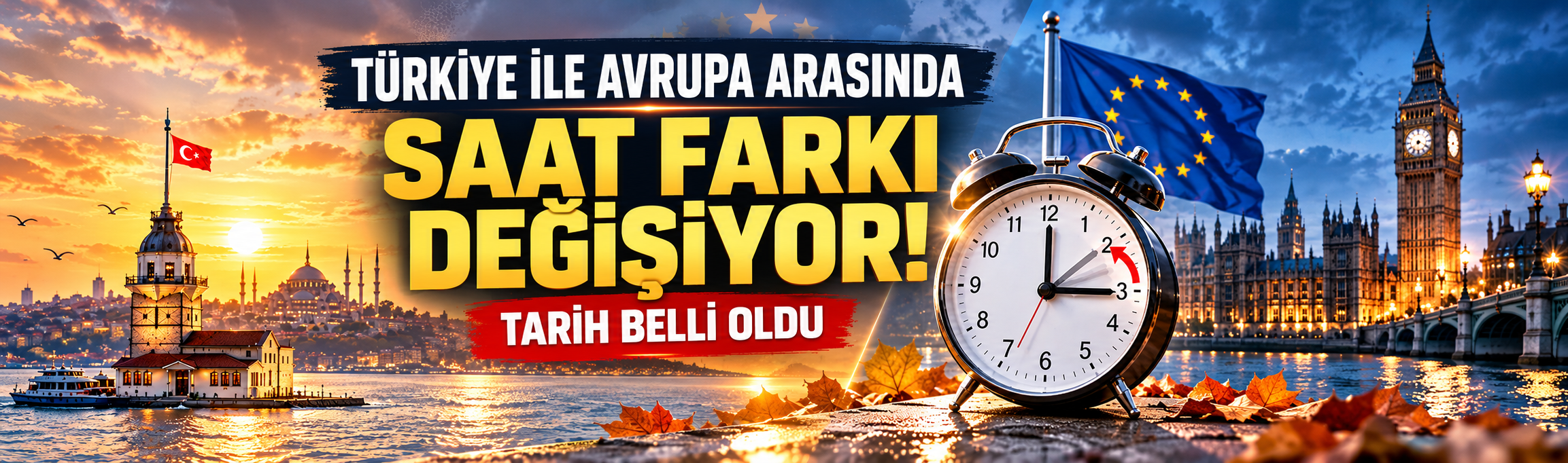 Türkiye ile Avrupa arasındaki saat farkı değişiyor! Tarih belli oldu