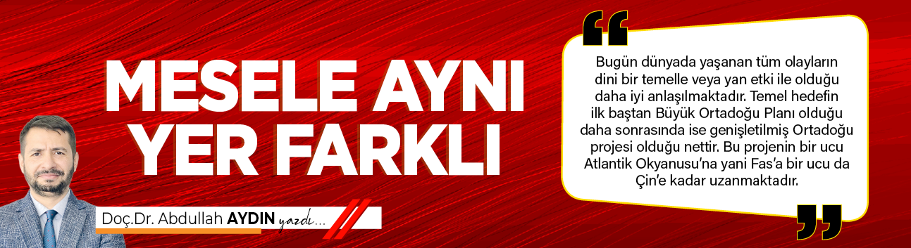 Mesele aynı yer farklı